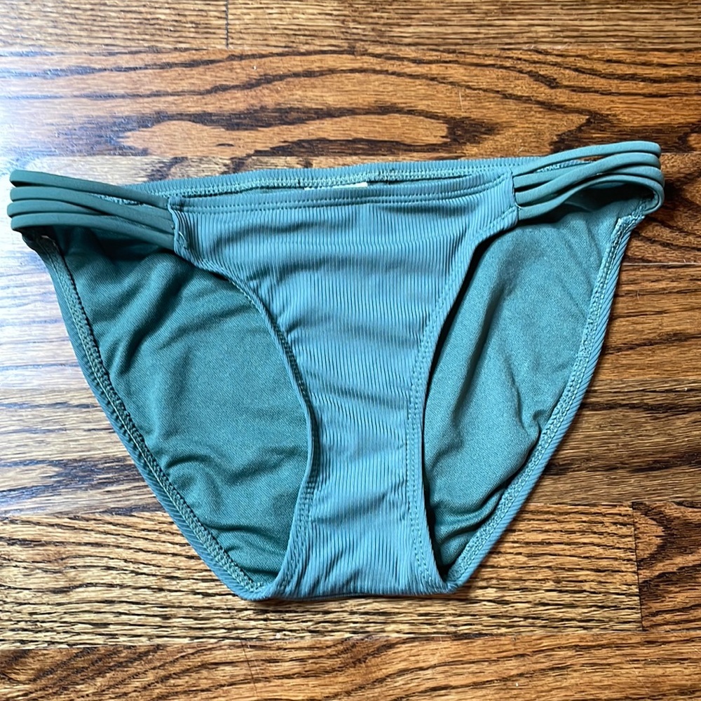 XS green ribbed Target brand Bikini bottoms